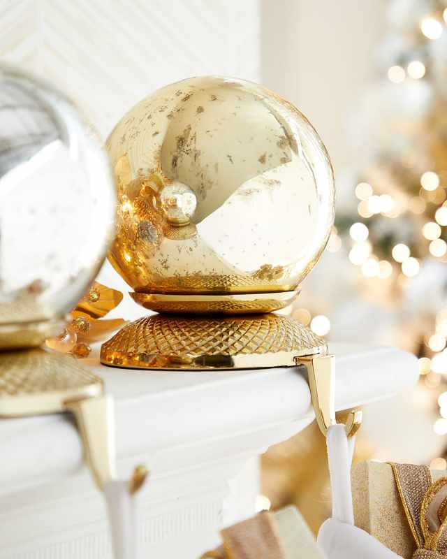Glass Sphere Stocking Holder